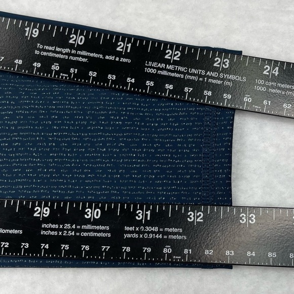 Sweaty Betty NWT The Zero Gravity Leggings 7/8 Length Beetle Blue Glitter Medium - Picture 7 of 13